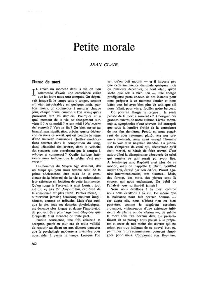 Petite morale
 – page 1