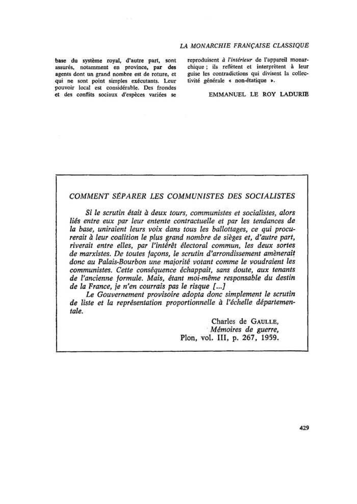 COMMENT SÉPARER LES COMMUNISTES DES SOCIALISTES
 – page 1
