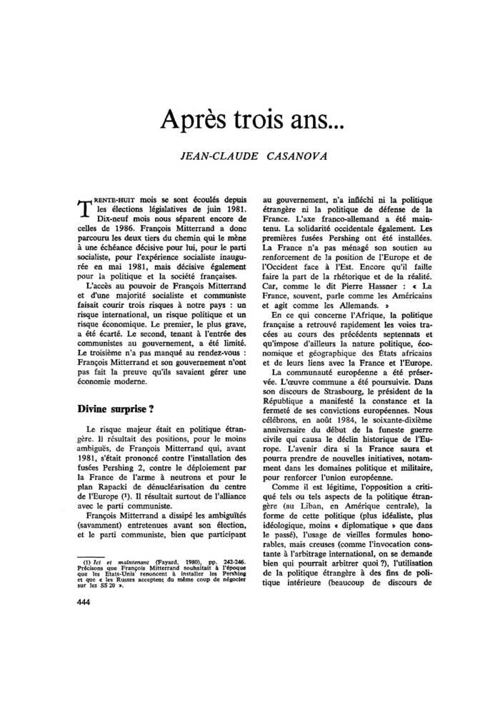 Après trois ans…
 – page 1