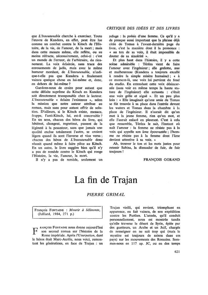 La fin de Trajan
 – page 1