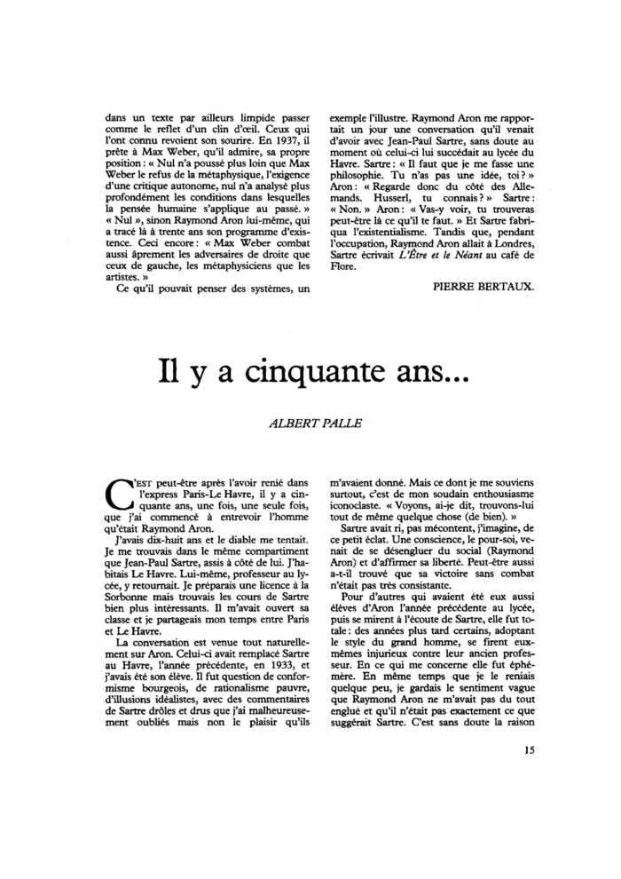 Il y a cinquante ans…
 – page 1