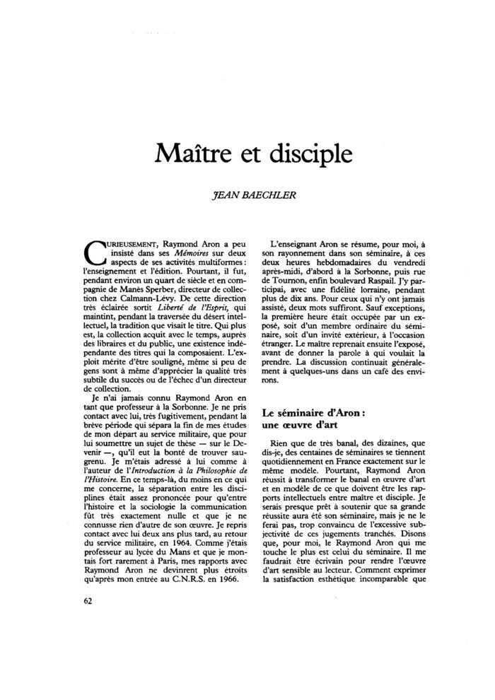 Maître et disciple
 – page 1
