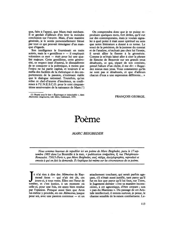 Poème
 – page 1