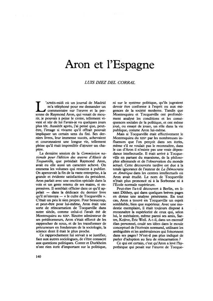 Aron et l’Espagne
 – page 1