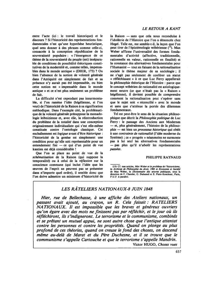 LES RÂTELIERS NATIONAUX-8 JUIN 1848
 – page 1