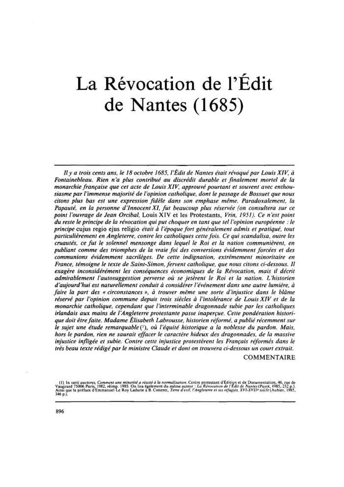 Épanchons nos cœurs sur la piété de Louis
 – page 1