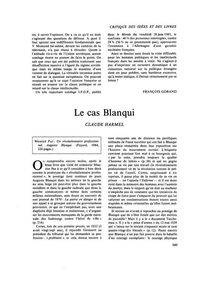 Le cas Blanqui
 – page 1