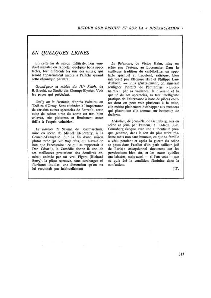 EN QUELQUES LIGNES
 – page 1