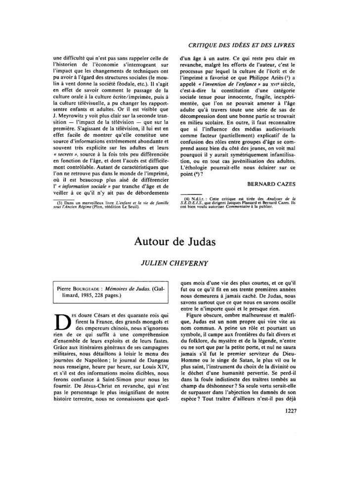 Autour de Judas
 – page 1