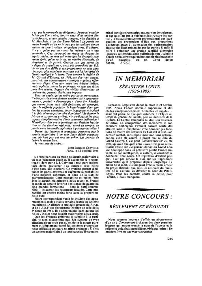 SÉBASTIEN LOSTE (1936-1985)
 – page 1