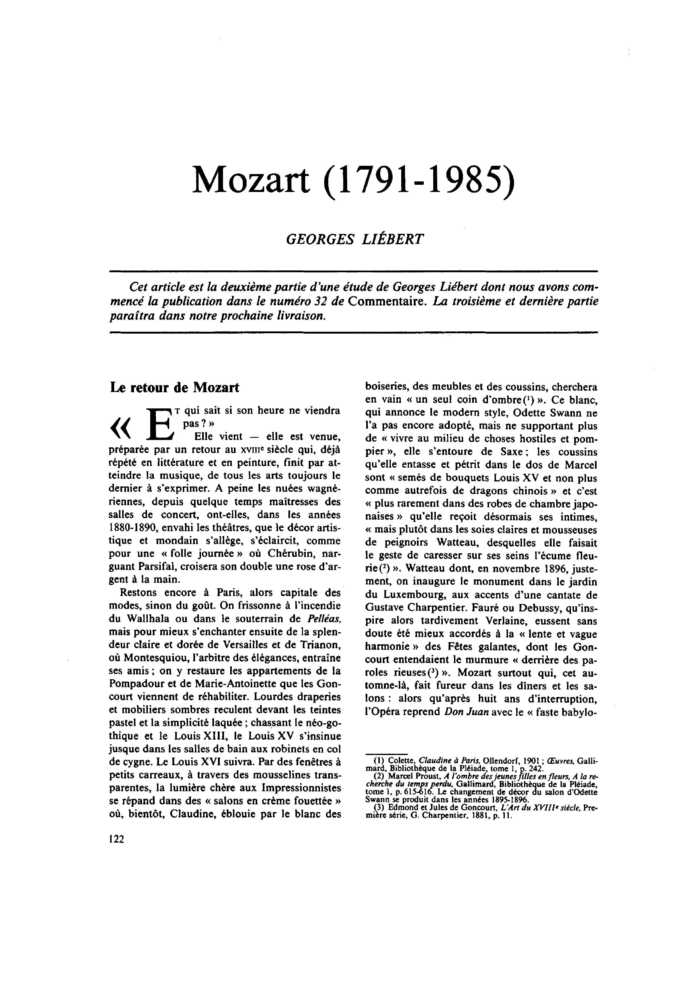 Mozart (1791-1985) (II)
 – page 1