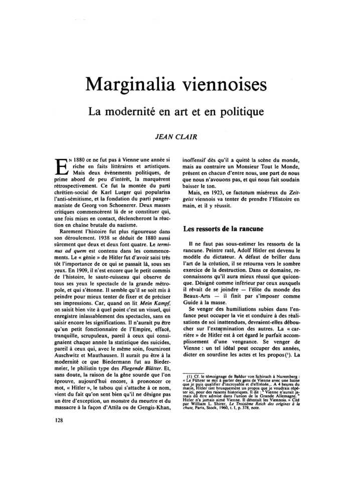 Marginalia viennoises. La modernité en art et en politique
 – page 1