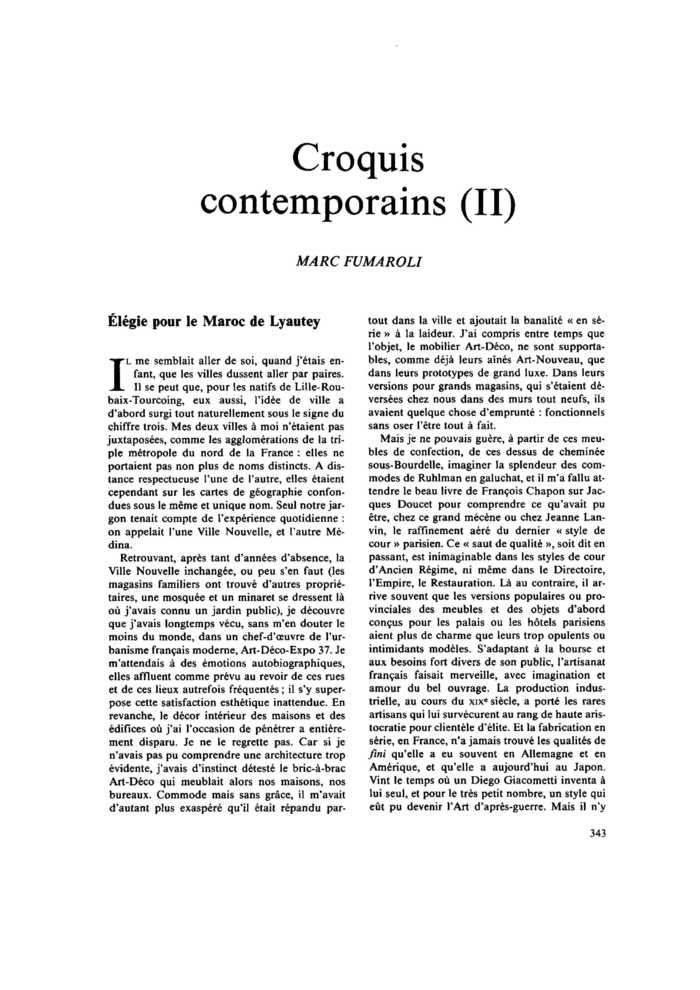 Croquis contemporains (II)
 – page 1