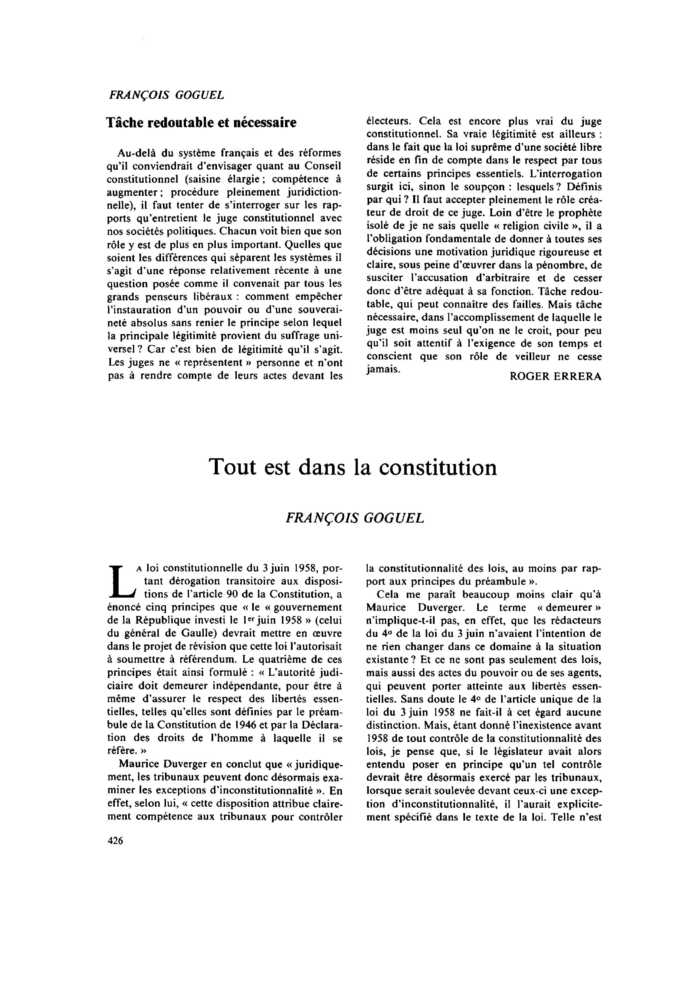Tout est dans la constitution
 – page 1