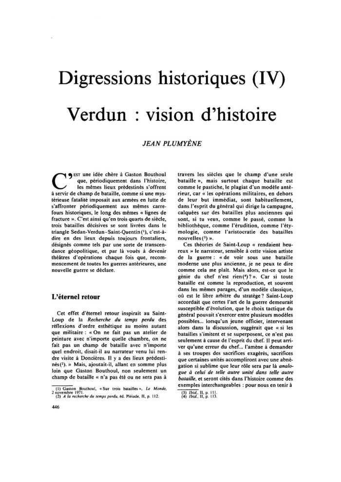 Digressions historiques (IV). Verdun : vision d’histoire
 – page 1