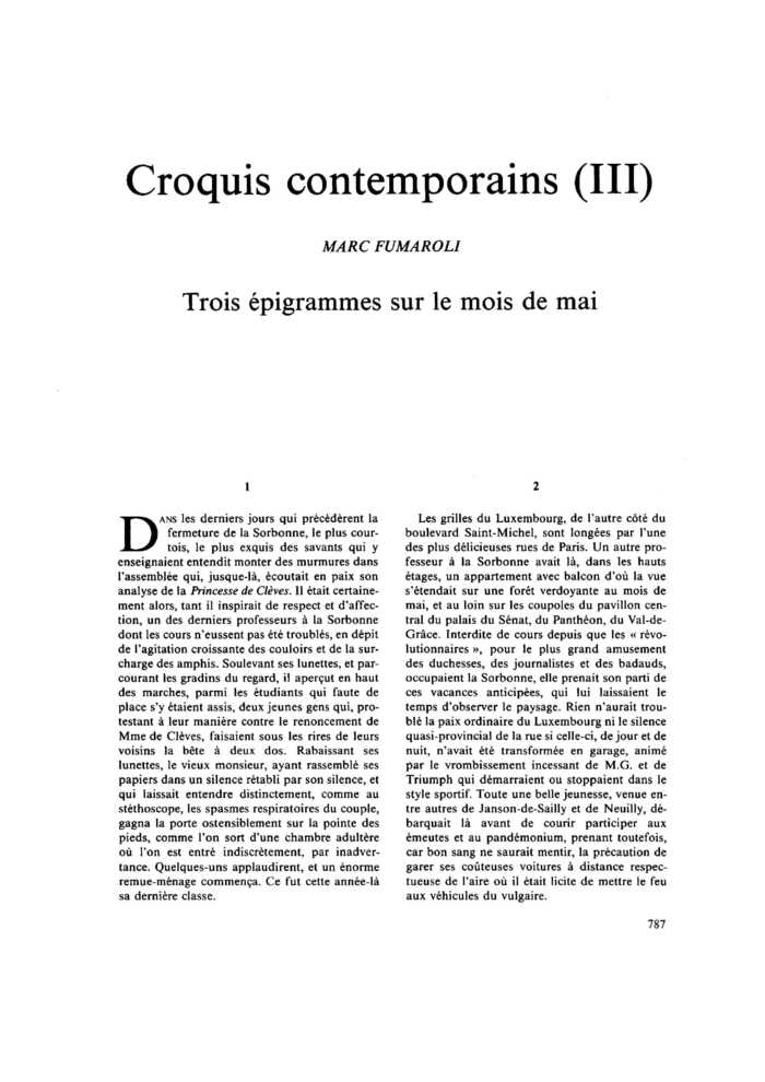 Croquis contemporains (III)
 – page 1