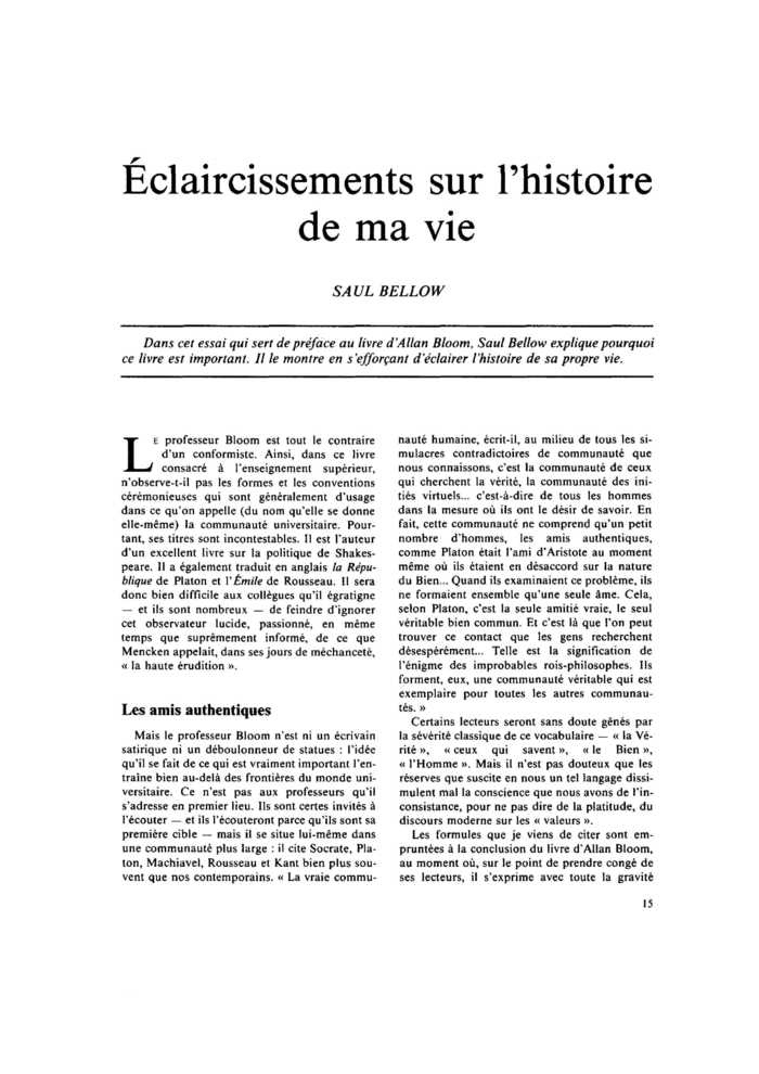 Éclaircissements sur l’histoire de ma vie
 – page 1