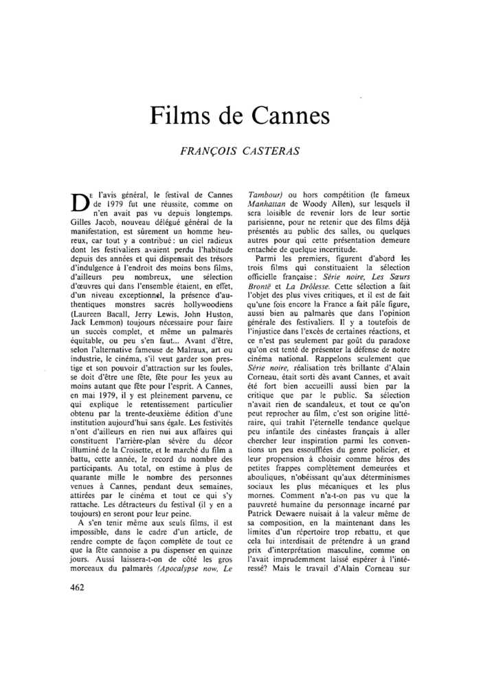 Films de Cannes
 – page 1