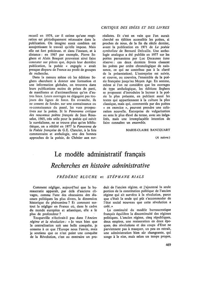 Le modèle administratif français
 – page 1