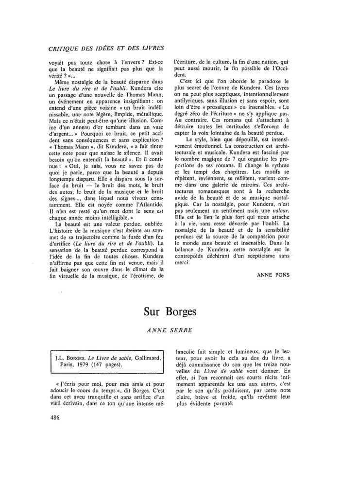 Sur Borges
 – page 1