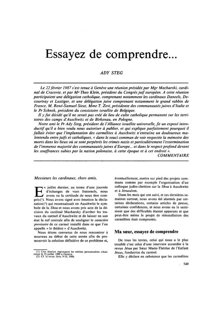 Essayez de comprendre…
 – page 1
