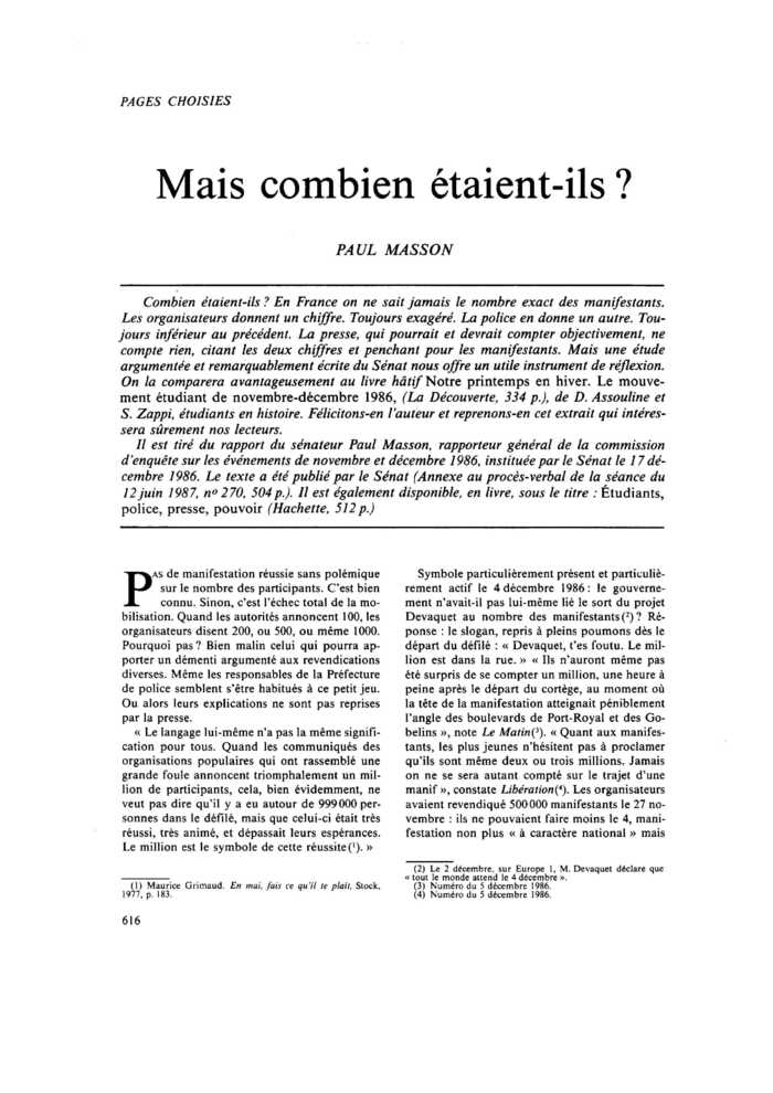 Mais combien étaient-ils ?
 – page 1