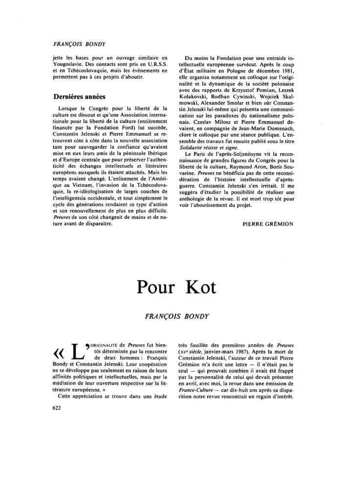 Pour Kot
 – page 1