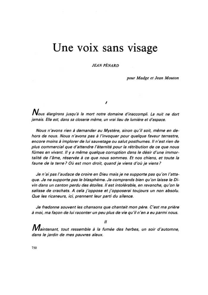 Une voix sans visage
 – page 1