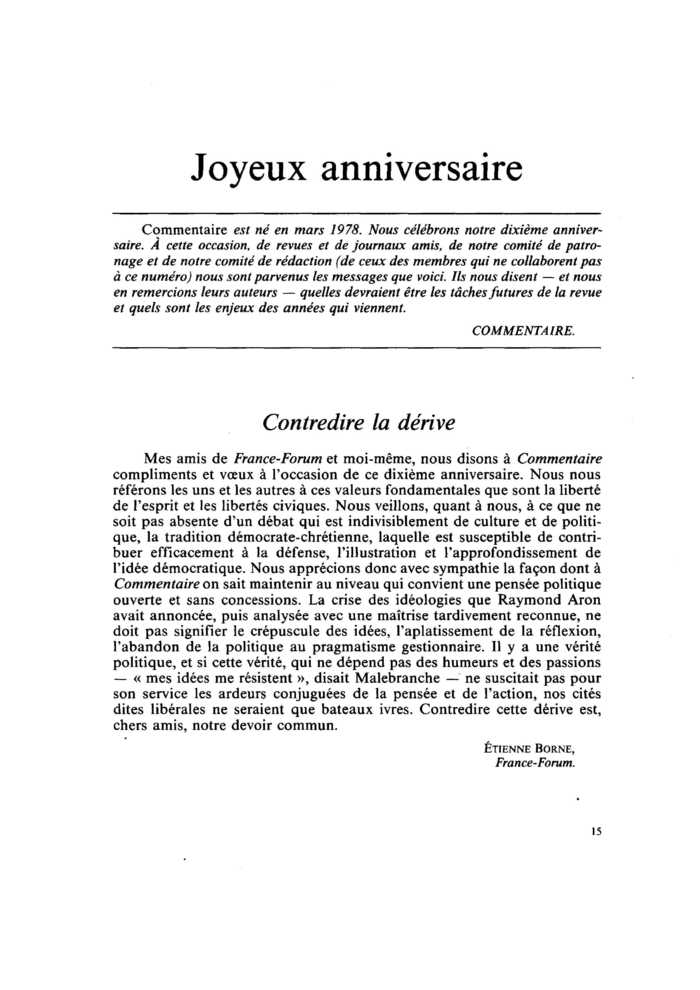 Joyeux anniversaire
 – page 1