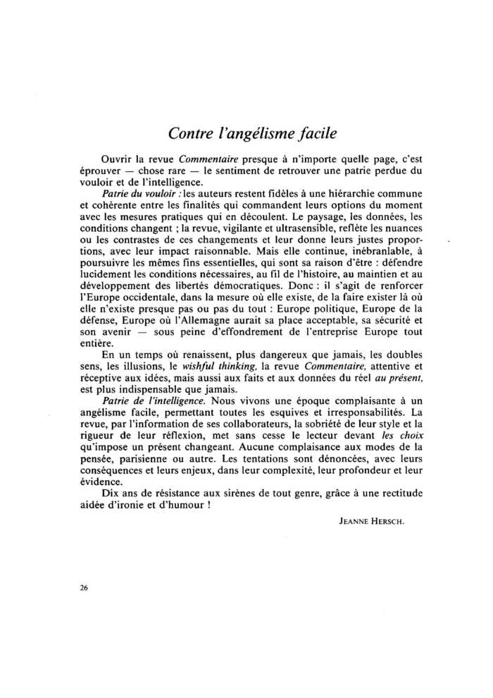 Contre l’angélisme facile
 – page 1
