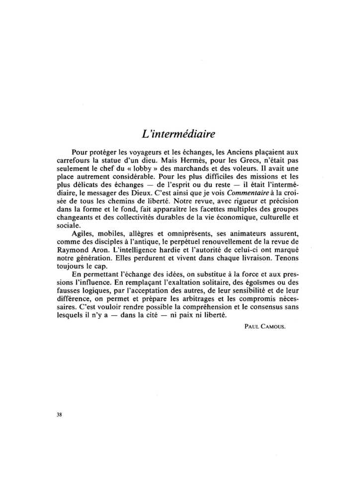 L’intermédiaire
 – page 1
