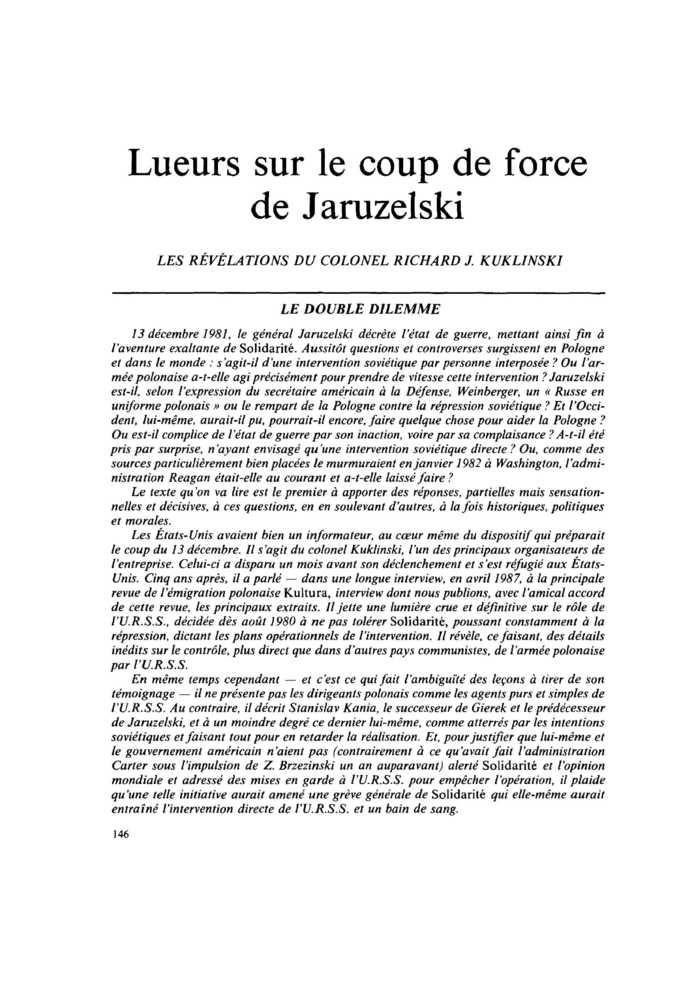 Le double dilemme
 – page 1