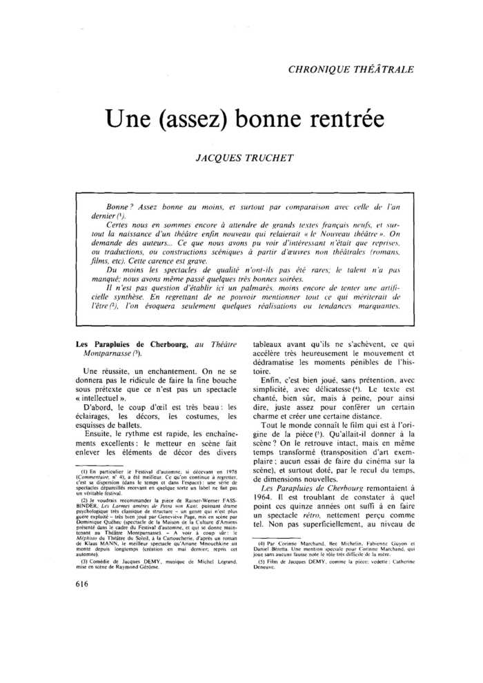 Une (assez) bonne rentrée
 – page 1