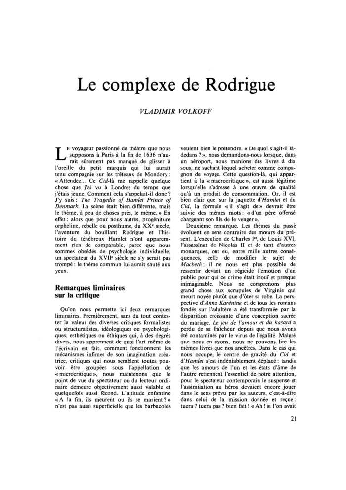 Le complexe de Rodrigue
 – page 1