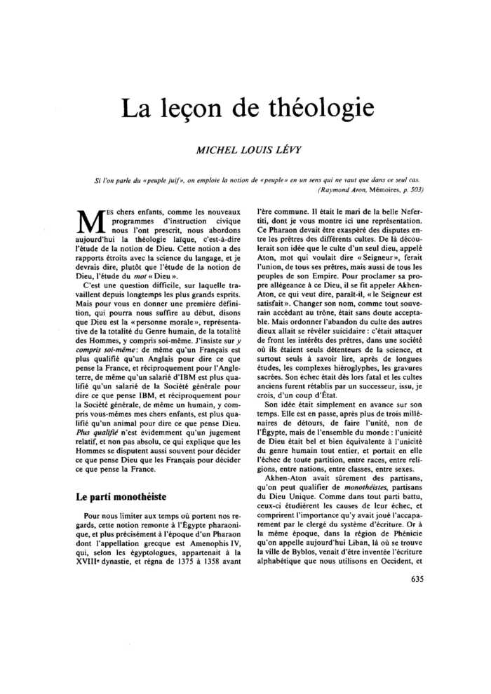 La leçon de théologie
 – page 1