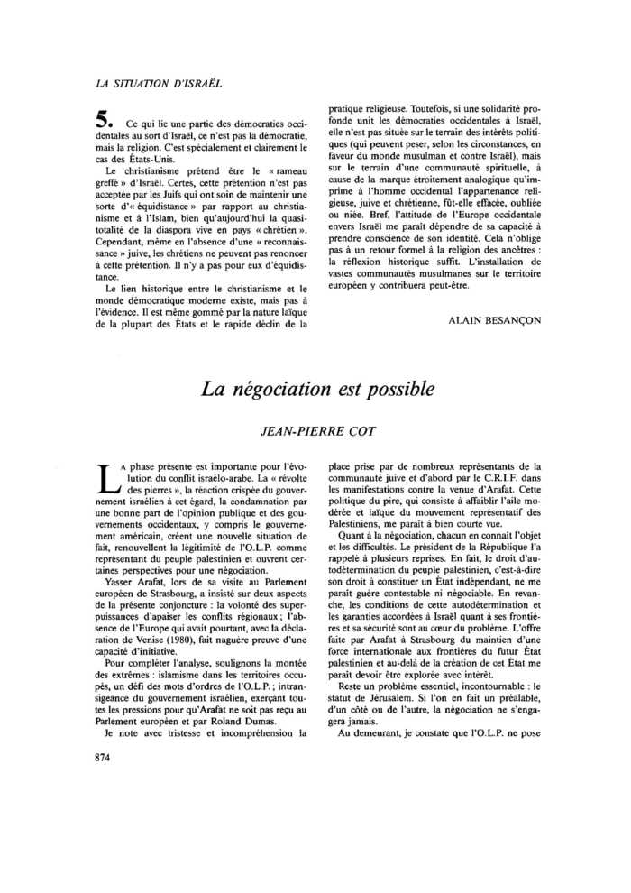 La négociation est possible
 – page 1
