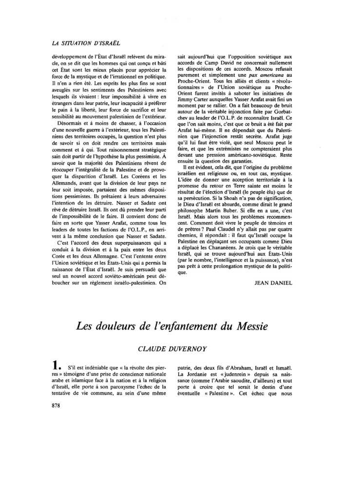 Les douleurs de l’enfantement du Messie
 – page 1