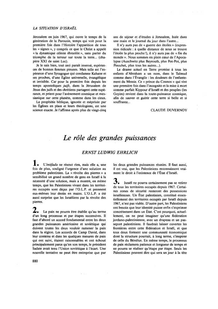 Le rôle des grandes puissances
 – page 1