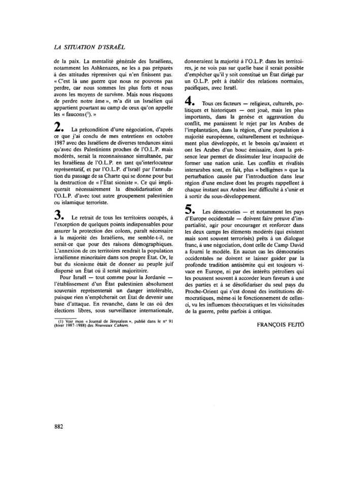 La solidarité des démocraties
 – page 1