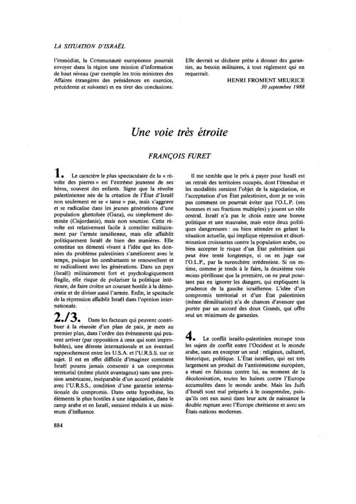 Une voie très étroite
 – page 1