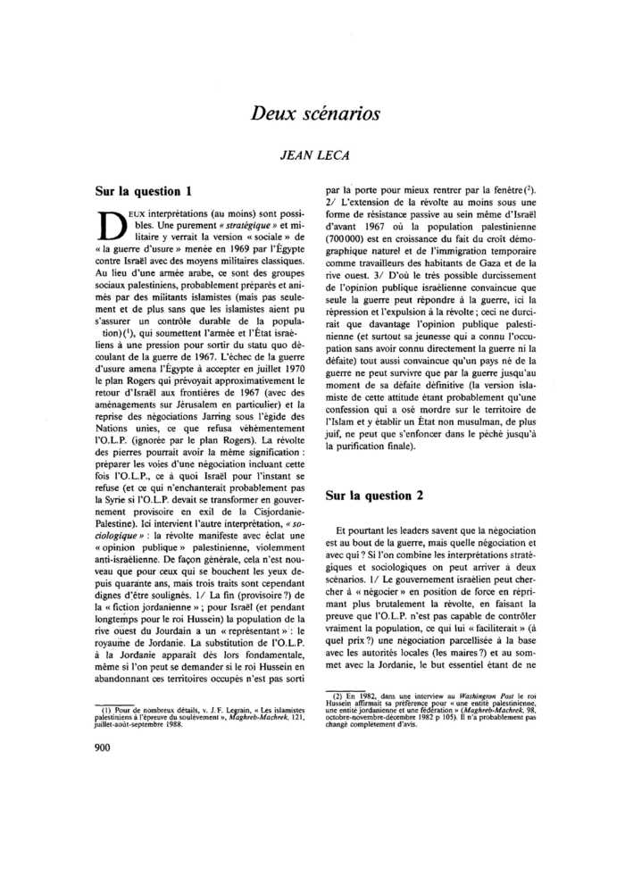 Deux scénarios
 – page 1