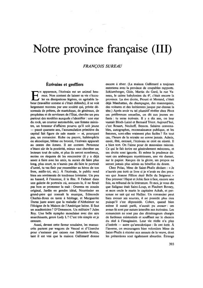 Notre province française (III)
 – page 1