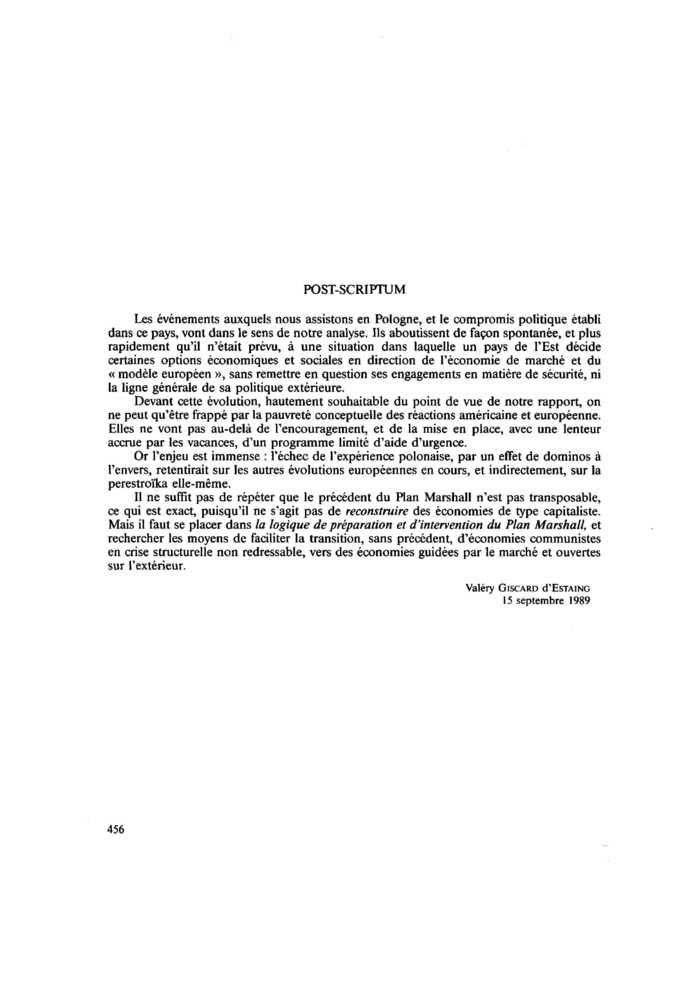 POST-SCRIPTUM
 – page 1