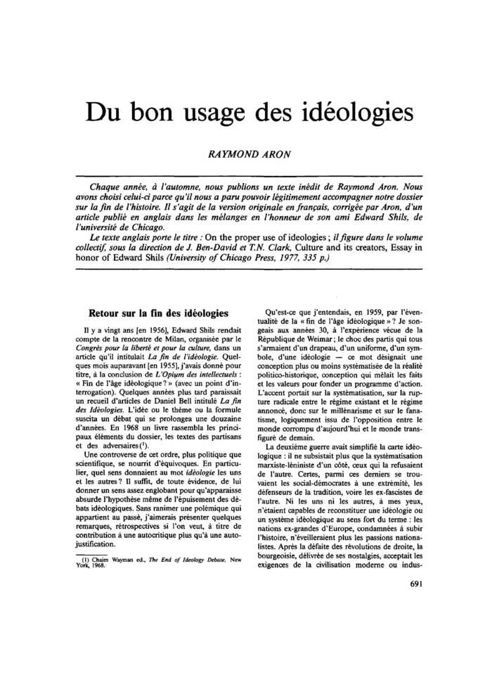 Du bon usage des idéologies
 – page 1