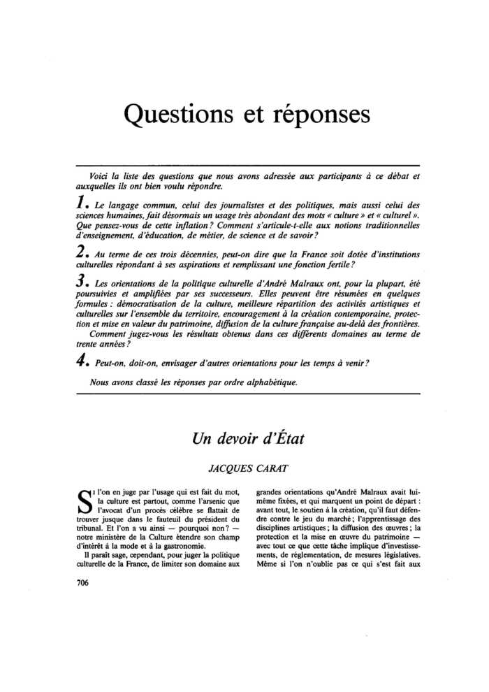 Un devoir d’État
 – page 1