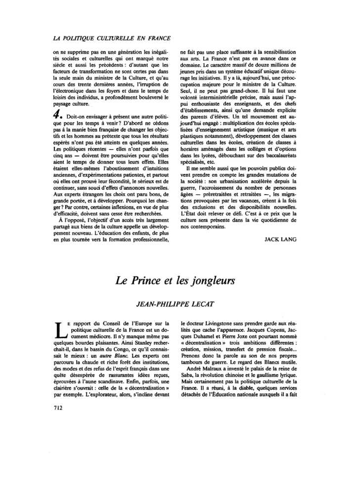 Le Prince et les jongleurs
 – page 1