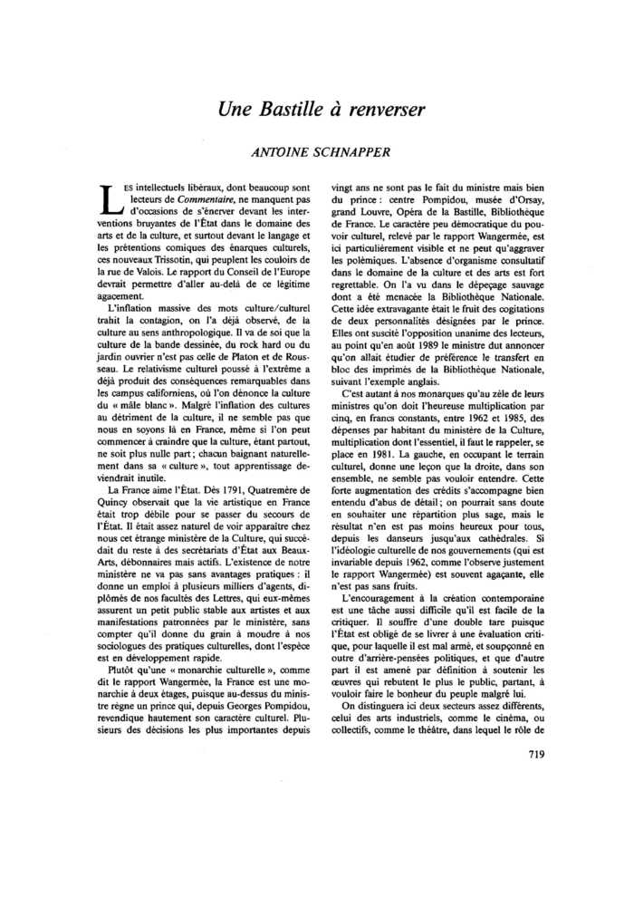 Une Bastille à renverser
 – page 1