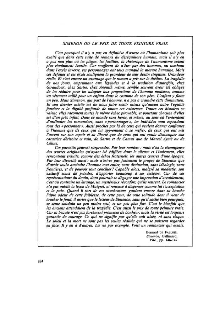 Simenon ou le prix de toute peinture vraie
 – page 1
