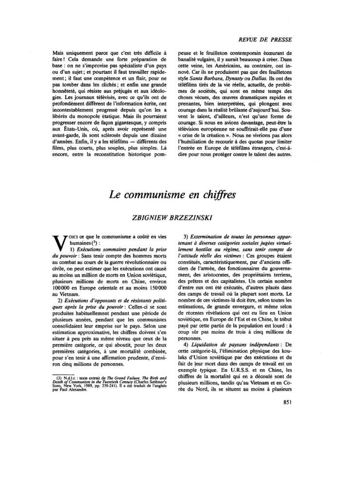 Le communisme en chiffres
 – page 1