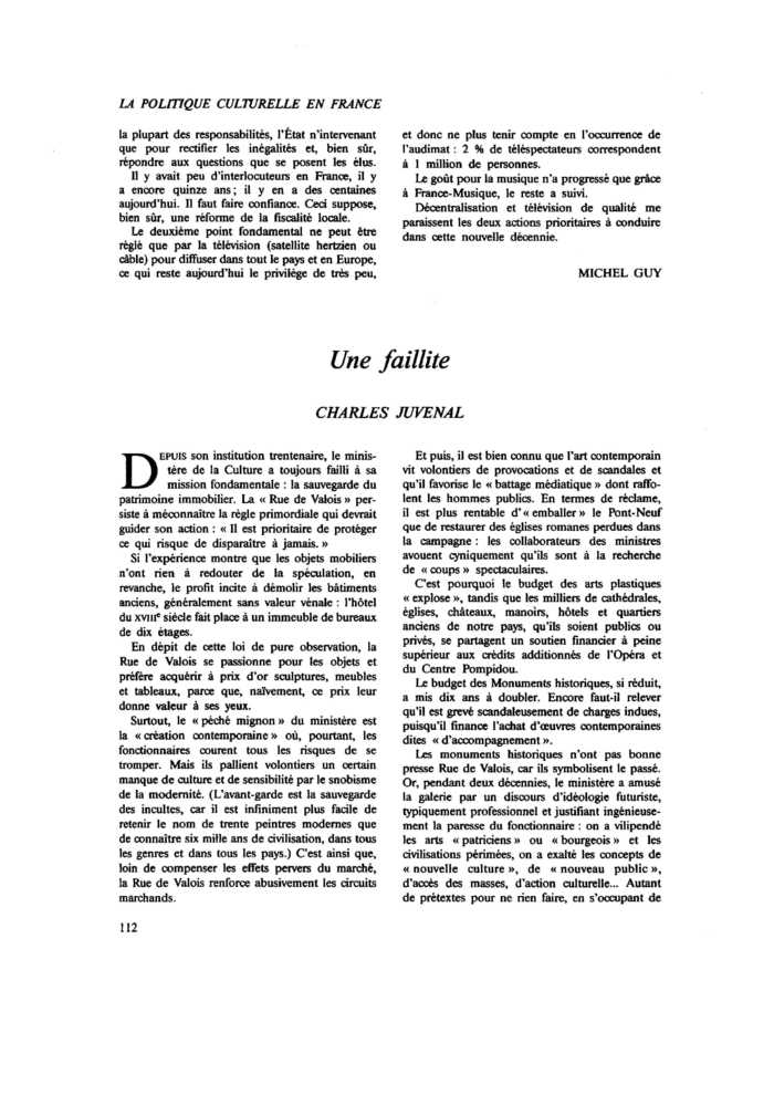 Une faillite
 – page 1